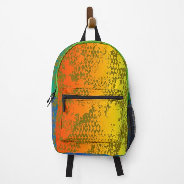 Item preview, Modern Distressed Python Print Pattern | Rainbow & Yellow designed and sold by Frohyou.