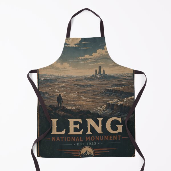 Item preview, Visit Leng National Monument Vintage Travel Poster | Lovecraft Dreamlands Retro Hiking Design designed and sold by Extravanganzza.