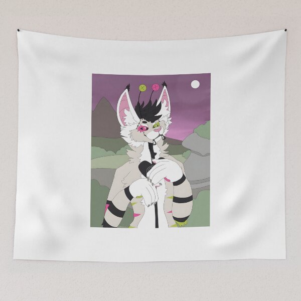 Item preview, Feline Anthro Character with Button Antennae at Twilight designed and sold by Catsi-Nook-Art.