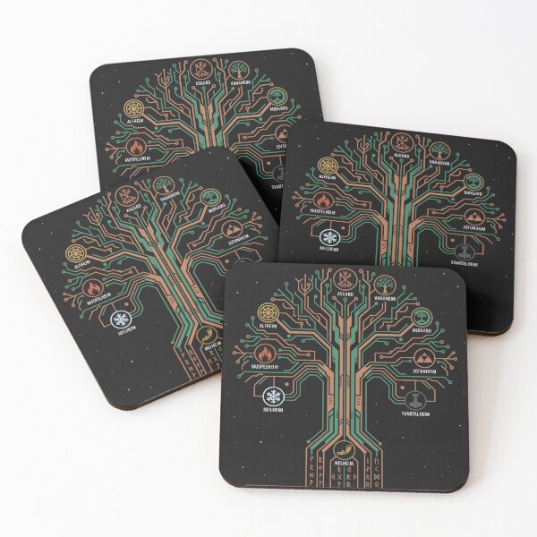 Item preview, Cyberpunk Yggdrasil World Tree designed and sold by KeremYurtseven.