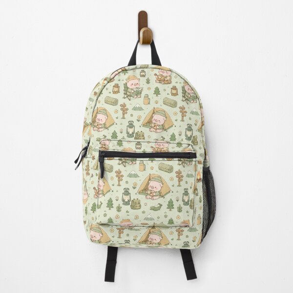 Item preview, Piggy Camping Pattern designed and sold by Soft Berry Studio.