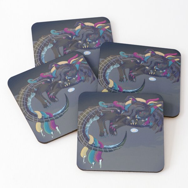 Item preview, Whimsical Night Dragon with Colorful Tendrils designed and sold by Catsi-Nook-Art.