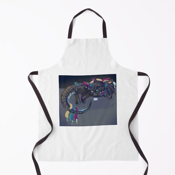 Item preview, Whimsical Night Dragon with Colorful Tendrils designed and sold by Catsi-Nook-Art.
