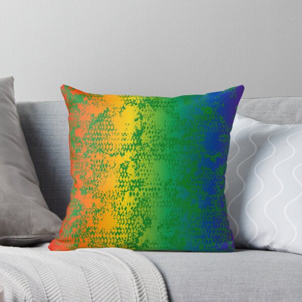 Item preview, Modern Distressed Python Print Pattern | Rainbow & Green designed and sold by Frohyou.