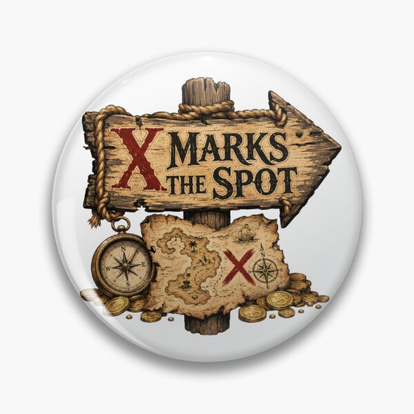 Item preview, X Marks the Spot Pirate Treasure Map  designed and sold by BetweenForms.