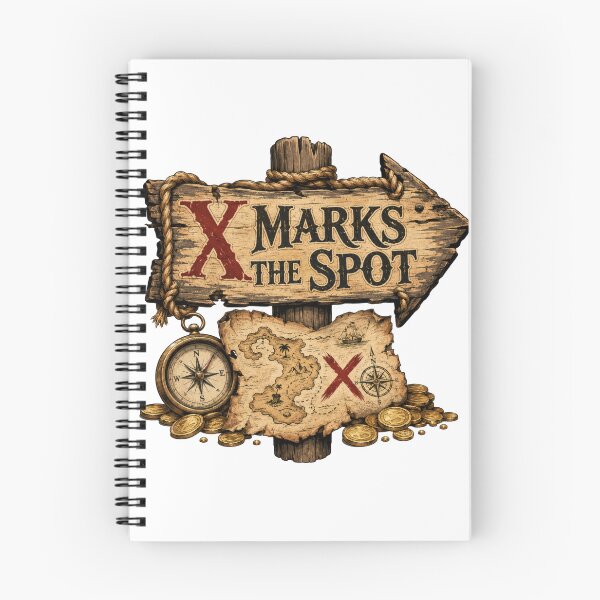 Item preview, X Marks the Spot Pirate Treasure Map  designed and sold by BetweenForms.