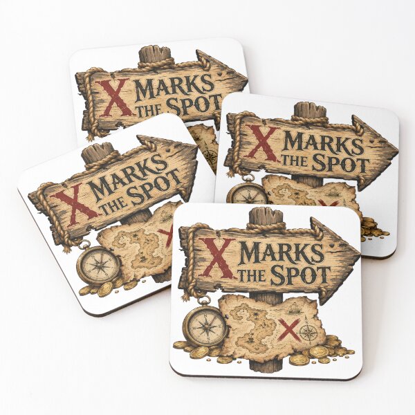 Item preview, X Marks the Spot Pirate Treasure Map  designed and sold by BetweenForms.