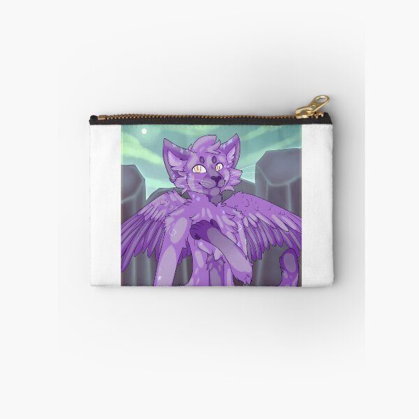 Item preview, Purple Winged Cat with Celestial Markings designed and sold by Catsi-Nook-Art.