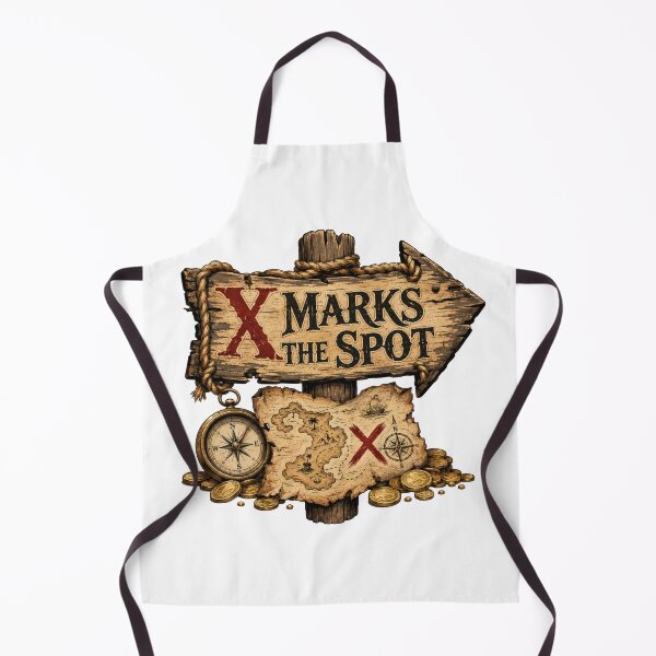 Item preview, X Marks the Spot Pirate Treasure Map designed and sold by BetweenForms.