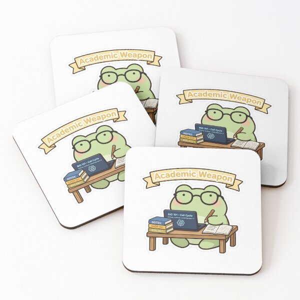 Item preview, cademic Weapon Frog - Cute Study Frog Biology Student Back To School designed and sold by FBA.
