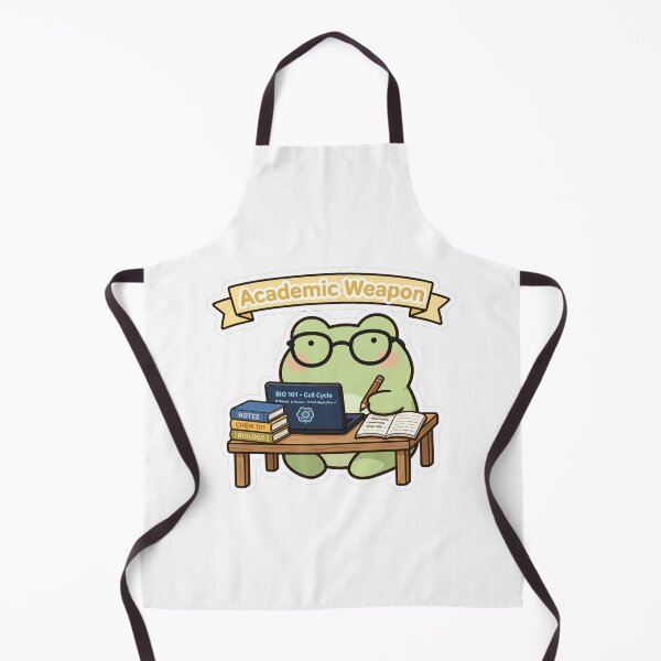 Item preview, cademic Weapon Frog - Cute Study Frog Biology Student Back To School designed and sold by FBA.