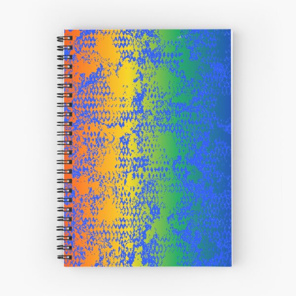 Item preview, Modern Distressed Python Print Pattern | Rainbow & Blue designed and sold by Frohyou.