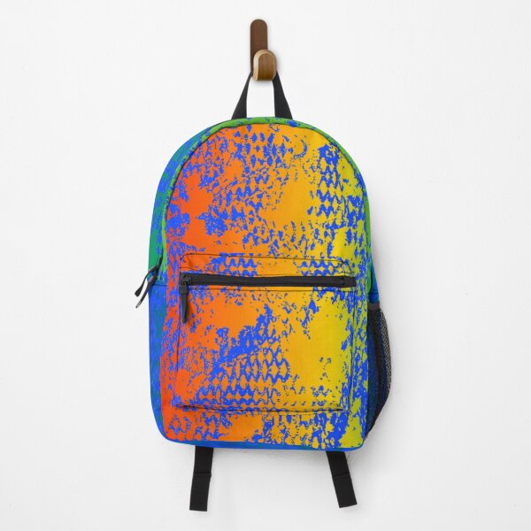 Item preview, Modern Distressed Python Print Pattern | Rainbow & Blue designed and sold by Frohyou.