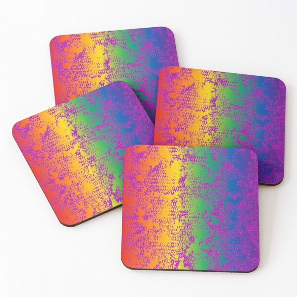 Item preview, Modern Distressed Python Print Pattern | Rainbow & Purple designed and sold by Frohyou.
