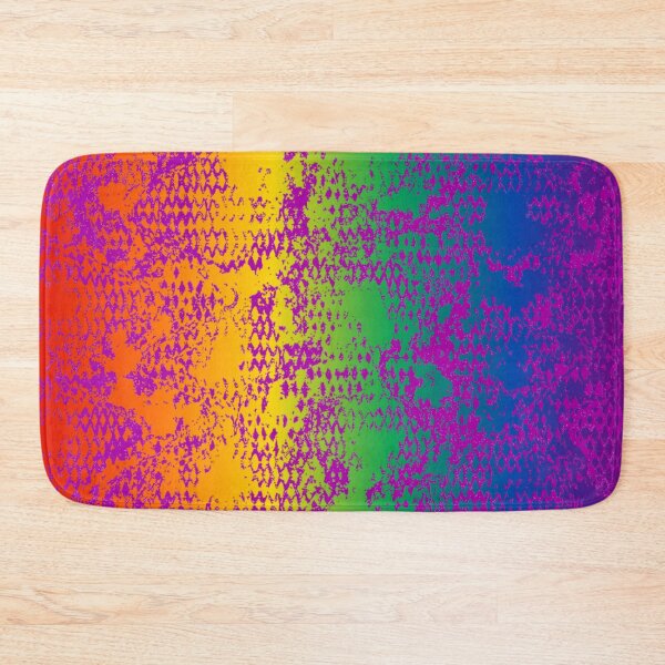 Item preview, Modern Distressed Python Print Pattern | Rainbow & Purple designed and sold by Frohyou.