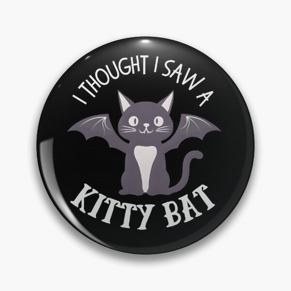 Item preview, Cute and Funny Cat Bat Pun - I Thought I Saw A Kitty Bat designed and sold by SunandShade.
