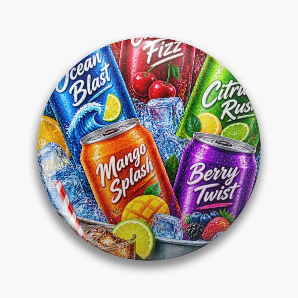 Item preview, Colorful fruity soda splash designed and sold by urbanshop7.