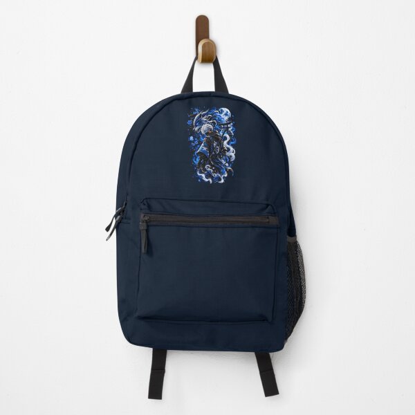 Item preview, Blue Spirit Wolf Samurai – Japanese Dark Fantasy Anime Warrior designed and sold by Musamem  Designs.