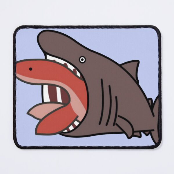 Item preview, Cute Cookiecutter Shark Eating Salmon designed and sold by Rtcraftani.