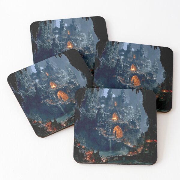 Item preview, Underdark Castle - Epic Dark Fantasy art designed and sold by Delerat7.