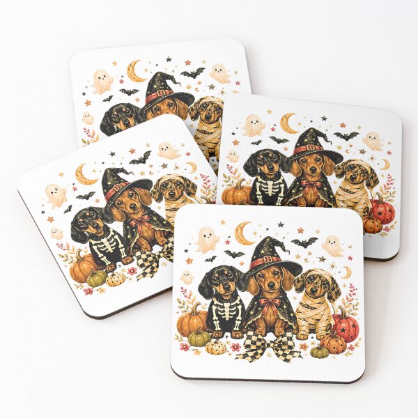 Item preview, Dachshund in Ghost Cute Lab Ghost Dog Halloween designed and sold by Rahamkshop.