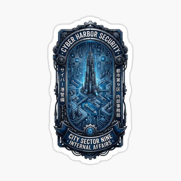 Item preview, Cyber Harbor Security Sector 9 designed and sold by Countryfied.