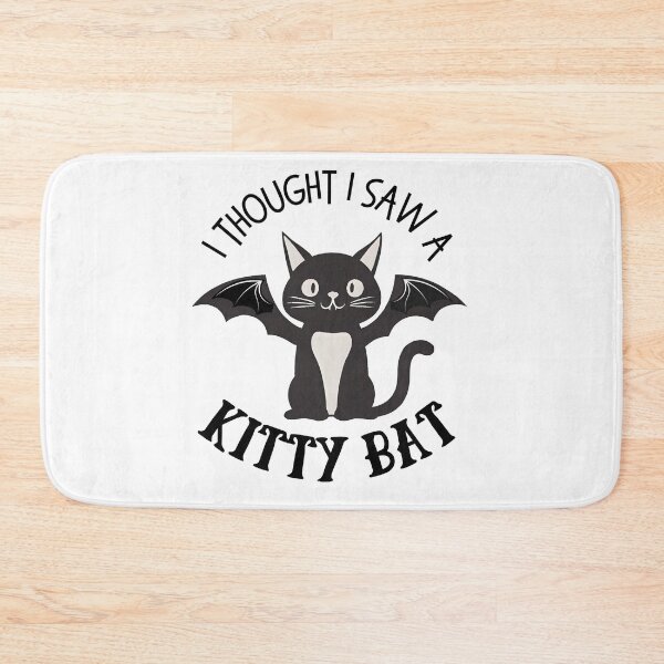 Item preview, Cute and Funny Cat Bat Pun - I Thought I Saw A Kitty Bat designed and sold by SunandShade.