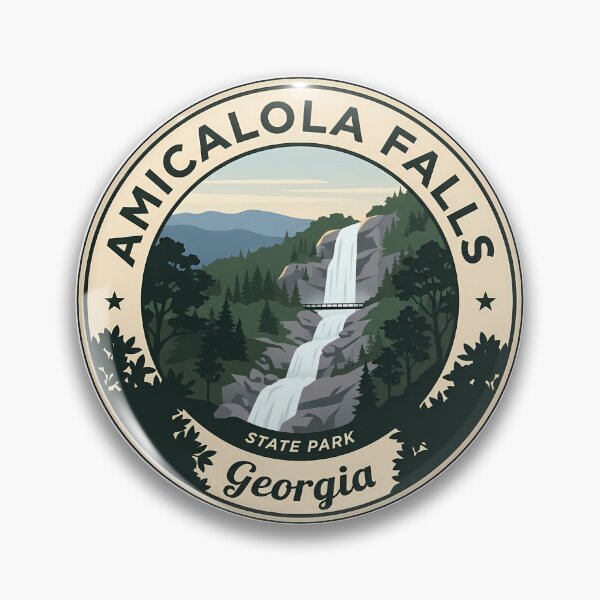 Item preview, Amicalola Falls State Park Georgia Emblem designed and sold by DetourDgn.