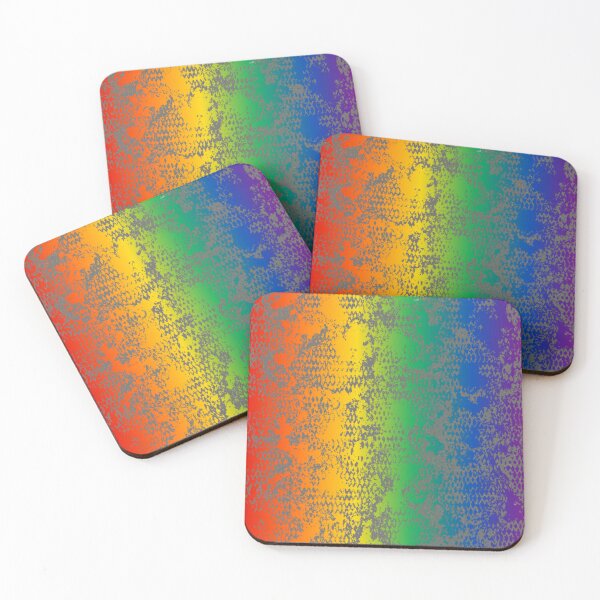 Item preview, Modern Distressed Python Print Pattern | Rainbow & Gray designed and sold by Frohyou.