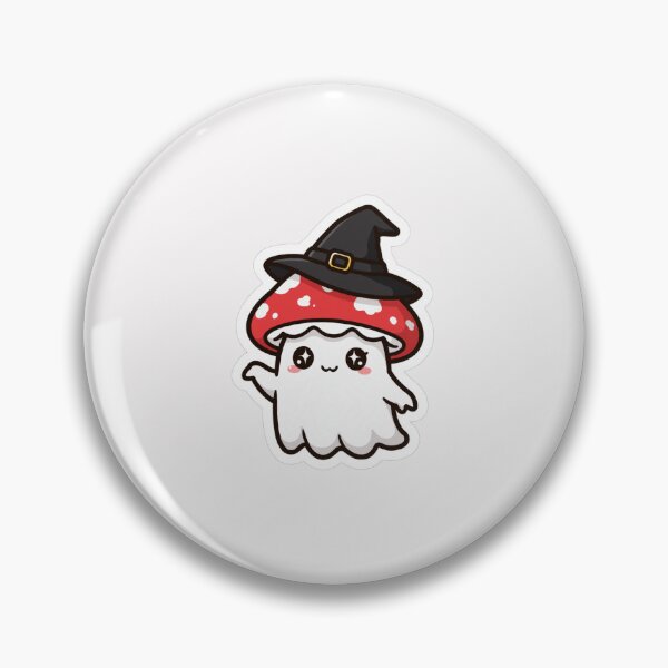 Item preview, Witchy Mushroom Ghost - Cute Ghost Wearing Mushroom Witch Hat Halloween designed and sold by FBA.