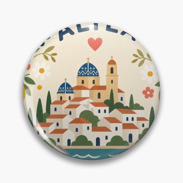 Item preview, Altea Spain Travel Souvenir Modern Folk Art designed and sold by VisualArtsOasis.