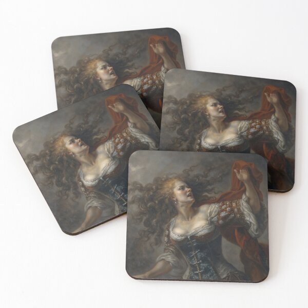 Item preview, Dramatic Gothic Gypsy Woman Dancing In Storm designed and sold by DarkHolyQueen.