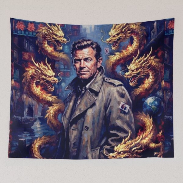 Item preview, Five Golden Dragons Mystery Fine Art Tribute designed and sold by Art's Diner.