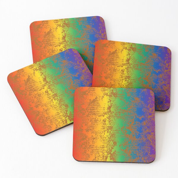 Item preview, Modern Distressed Python Print Pattern | Rainbow & Brown designed and sold by Frohyou.