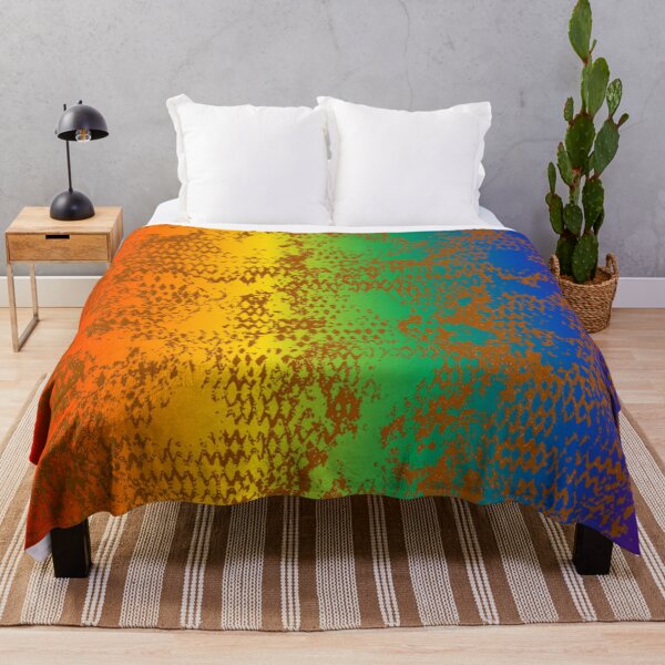 Item preview, Modern Distressed Python Print Pattern | Rainbow & Brown designed and sold by Frohyou.