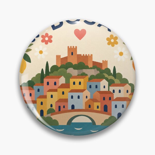 Item preview, Bosa Italy Travel Souvenir Modern Folk Art designed and sold by VisualArtsOasis.