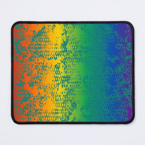 Item preview, Modern Distressed Python Print Pattern | Rainbow & Teal designed and sold by Frohyou.