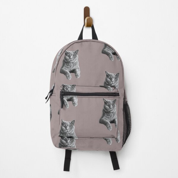 Item preview, Chartreux Cat Breed Chalk Sketch Portrait designed and sold by Exquisite Design Studio „Paculówka”.