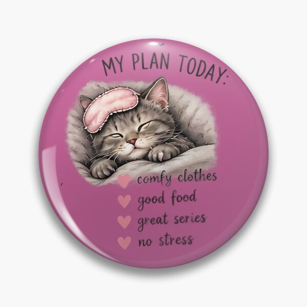 Item preview, Cute Sleeping Cat My Plan Today Lazy Day designed and sold by FABIOLA1970.