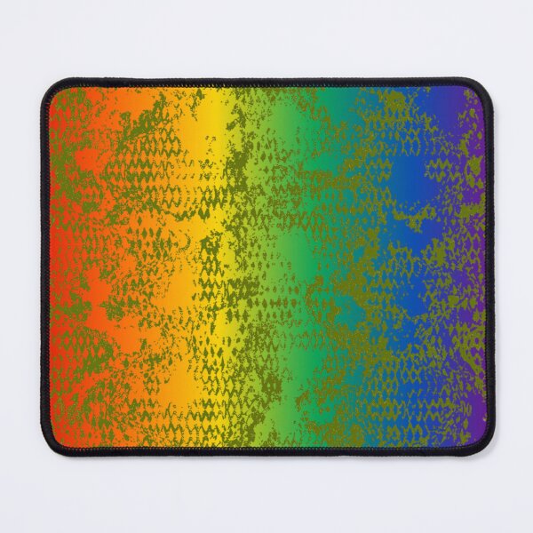 Item preview, Modern Distressed Python Print Pattern | Rainbow & Chartreuse designed and sold by Frohyou.