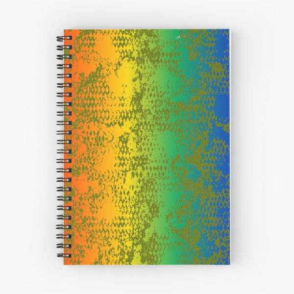 Item preview, Modern Distressed Python Print Pattern | Rainbow & Chartreuse designed and sold by Frohyou.