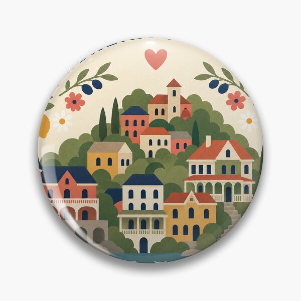 Item preview, Eureka Springs USA Travel Souvenir Modern Folk Art designed and sold by VisualArtsOasis.