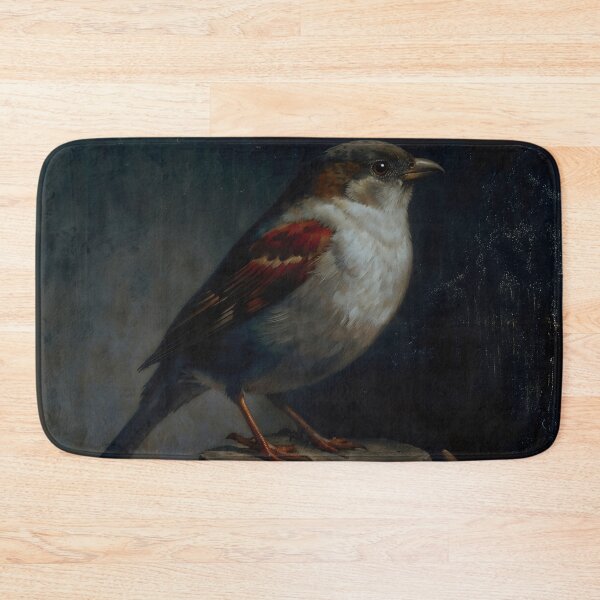 Item preview, Gothic Sparrow On Wooden Post Painting designed and sold by DarkHolyQueen.