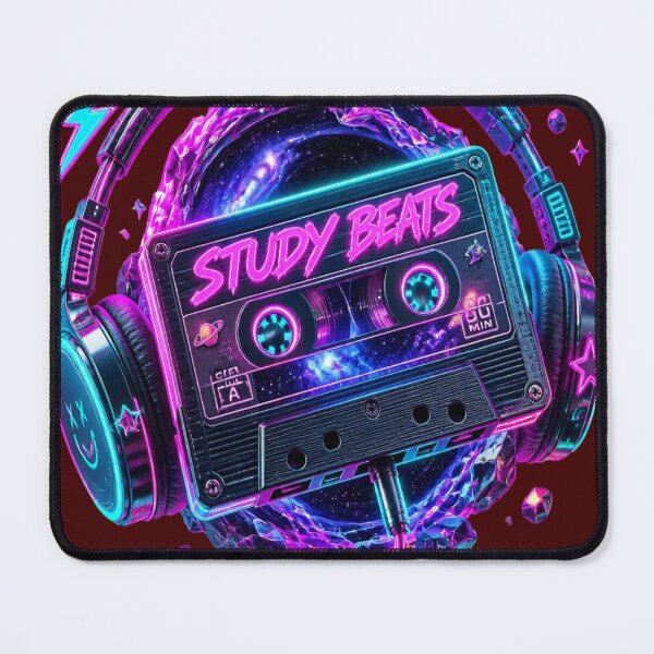 Item preview, Late Night Study Beats Cyberpunk Cosmic Synthwave Back To School designed and sold by mo-carnival.