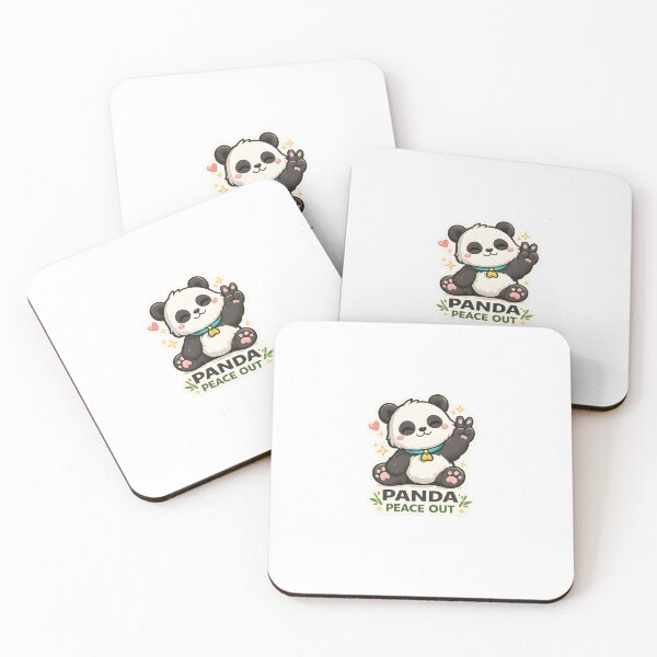 Item preview, Panda Peace Out Cute Animal Funny Design designed and sold by CreativeMindsetLab.