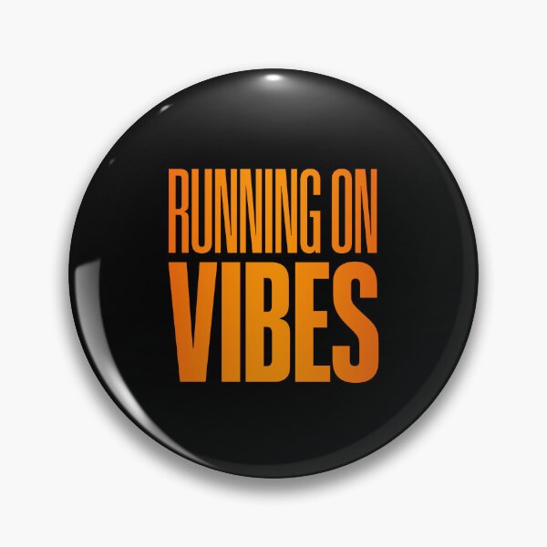 Item preview, Running on Vibes, Orange designed and sold by Memes N Lore .