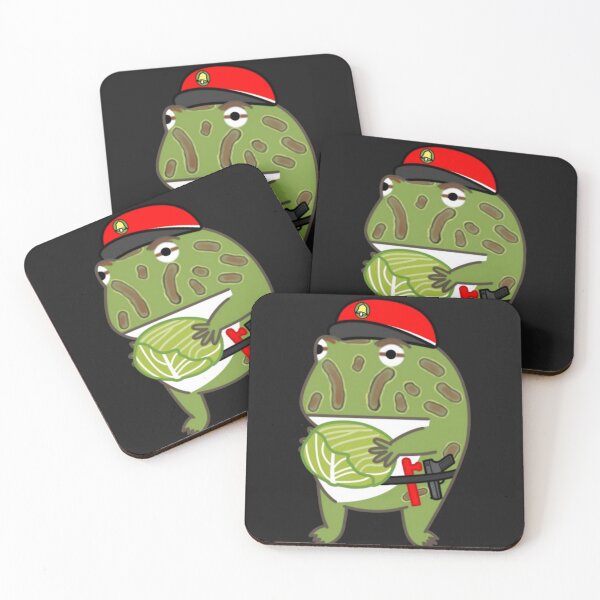 Item preview, Pacman Frog Police Officer with Cabbage designed and sold by Rtcraftani.