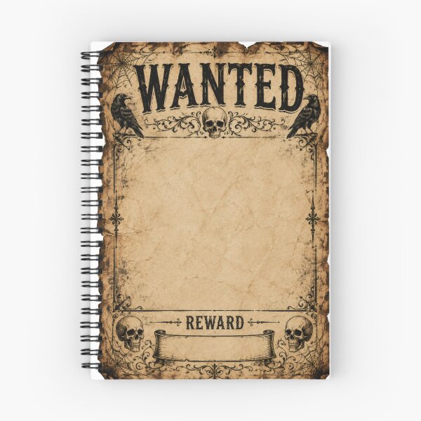 Item preview, Vintage Gothic Wanted Poster Scroll Frame designed and sold by BetweenForms.