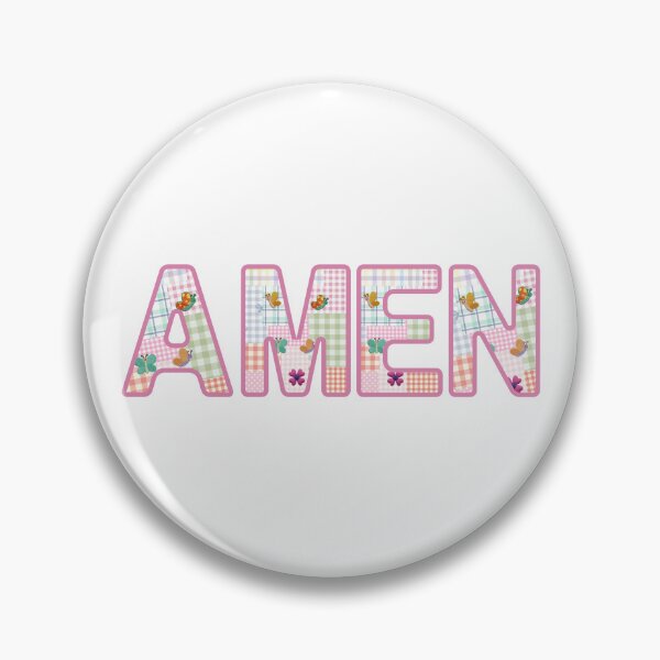 Item preview, Amen Faith Christian Patchwork Pastel Design designed and sold by Evercrest Life.