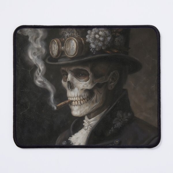 Item preview, Gothic Steampunk Skeleton Gentleman Smoking Cigar designed and sold by DarkHolyQueen.